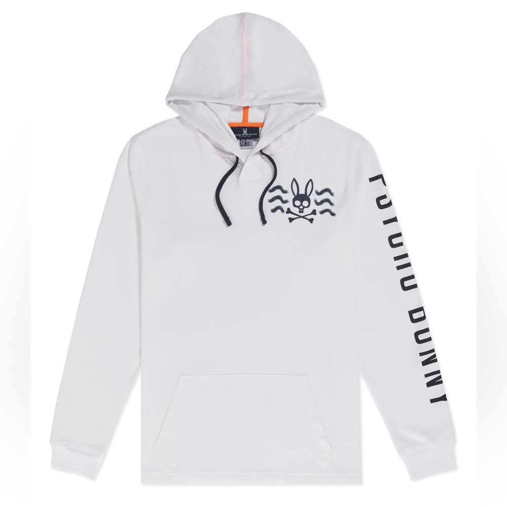 🔥🔥PSYCHO BUNNY Men’s Filcham Logo Graphic Hoodie